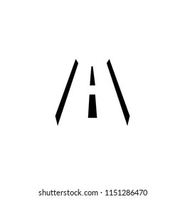 h letter road vector logo