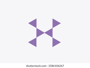 H Letter Shape Logo Initials H logo design. Initial Letter Logo. Innovative high tech logo template.