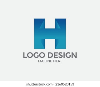H Letter Sign Art illustration Vector Logo Design Concept