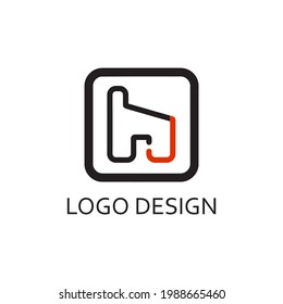 H letter for simple logo design