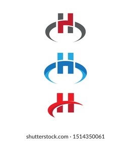 H Letter vector icon design template
