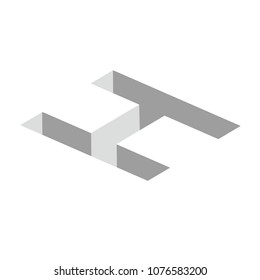 h letter vector logo