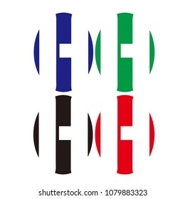 h letter vector logo