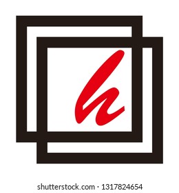 h letter vector logo