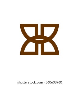 h letter vector logo