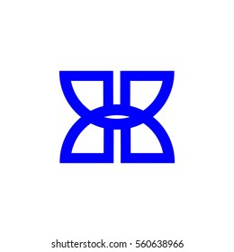 h letter vector logo