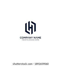 h letter vector logo abstract template