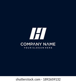 h letter vector logo abstract template