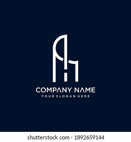 h letter vector logo abstract template