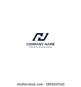 h plantilla abstracta de logotipo vectorial de letra