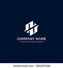 h letter vector logo abstract template