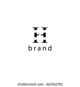 H letter vector logo design (sign, symbol, icon, emblem)