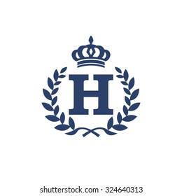 H letter wreath logo