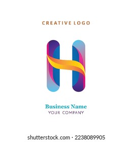 H lettering, perfect for company logos, offices, campuses, schools, religious education