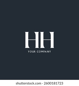 H H  letters Joint logo icon vector template.