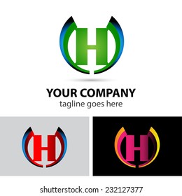 H logo