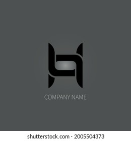 H Logo Abstract Design Art