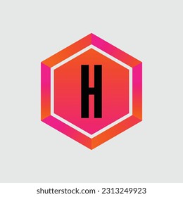 H logo Colorful Vector Design. Icon Concept. Abstract modern
