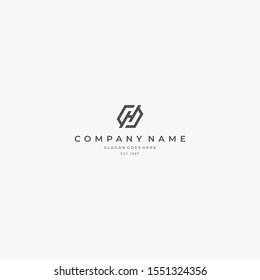 H logo concept with bee Hive as the main idea, with elegant line style, minimalist and luxury look, suit for business or company logo