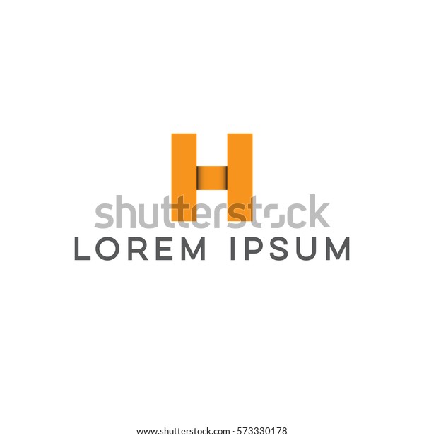 H Logo Design 2 Stock Vector (Royalty Free) 573330178