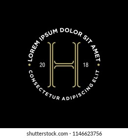 h logo design