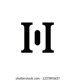 h logo design
