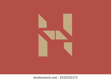 H logo design for brand , unique design
