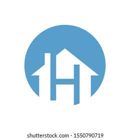 H Logo Design For Construction And Business Company