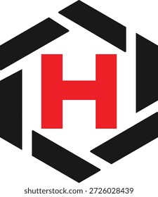Design do logotipo H. Design criativo do logotipo H