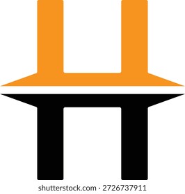H diseño de logotipo. Diseño creativo del logotipo de H