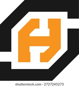 Design do logotipo H. Design criativo do logotipo H