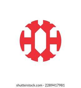 h diseño del logotipo facil pegajoso símbolo h aa2