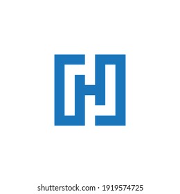 Diseño del logotipo H con geometría