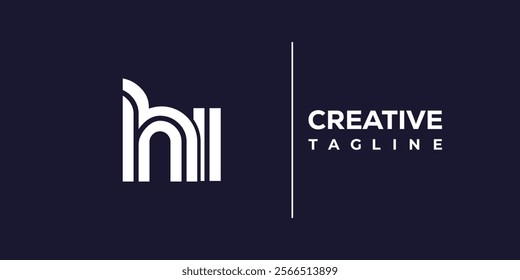 H and I logo design. HI abstract Letters Logo Monogram. This logo design is the process of creating a visual symbol that represents a brand, company, or individual.