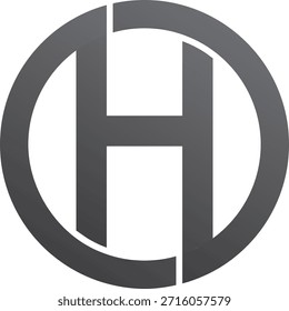 Design do logotipo H. Design do logotipo HO. Design do logotipo da OH. Design de logotipo criativo. ícone vetor. 