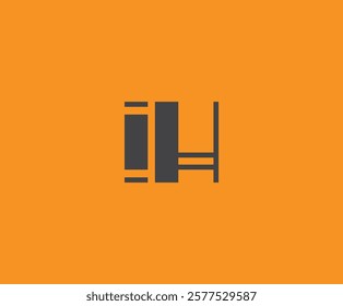 I and H logo design. IH abstract Letters Logo Monogram. This logo design is the process of creating a visual symbol that represents a brand, company, or individual.