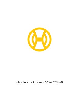 H logo design. initial letter logo for company or business