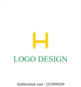 h logo design. letter logo design