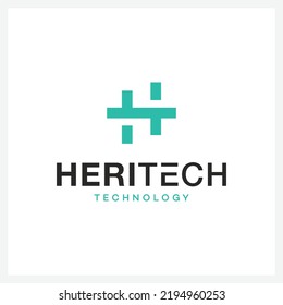 Plantilla mínima de diseño de logotipo H