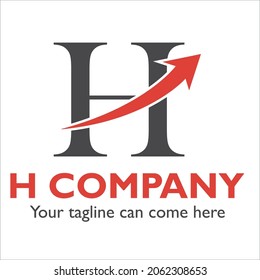 H Logo-Design auf Computerthema