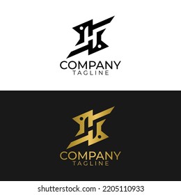H logo design and premium vector templates