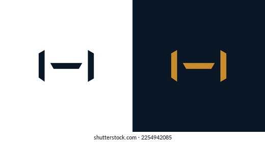 H logo design simple and modern