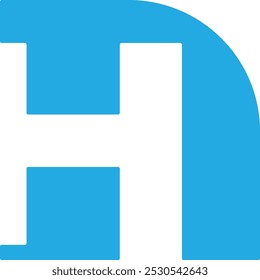 H diseño de logotipo. Descarga Libre de regalías de los Vectores del logotipo simple de H. Letras H logo Vectores. Diseño de icono H. monograma Plantilla de logotipo Circle Modern N. simple, gráfica, diseño de Vector, aislado, digital