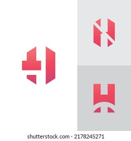 H Logo Design and template. Creative H icon initials based Letters in vector.