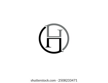 Plantilla del icono del Vector del diseño del logotipo de H con el fondo blanco