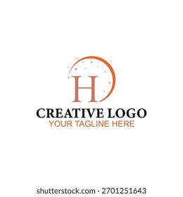 H logo design, vector logo, illustration logo design