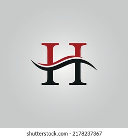 H logo design vector template