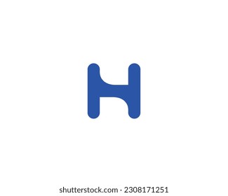 H Logo design vector template