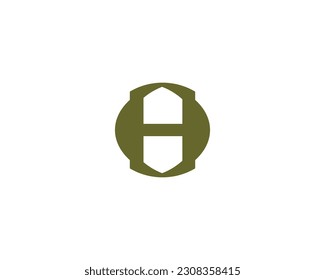 H logo design vector template