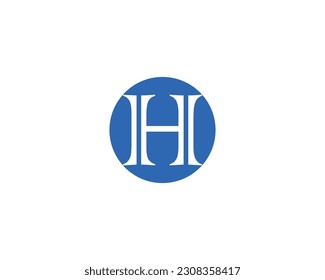 H logo design vector template